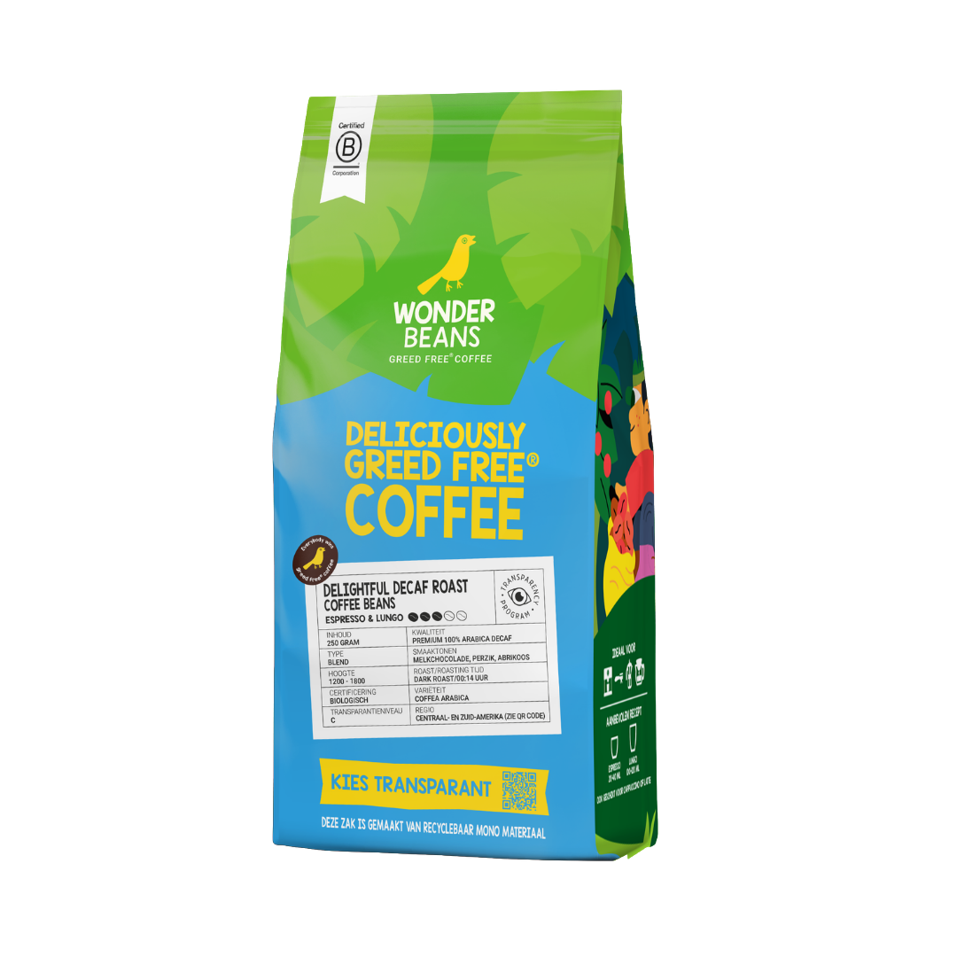 Koffiebonen - Delightful Decaf - 250 gram