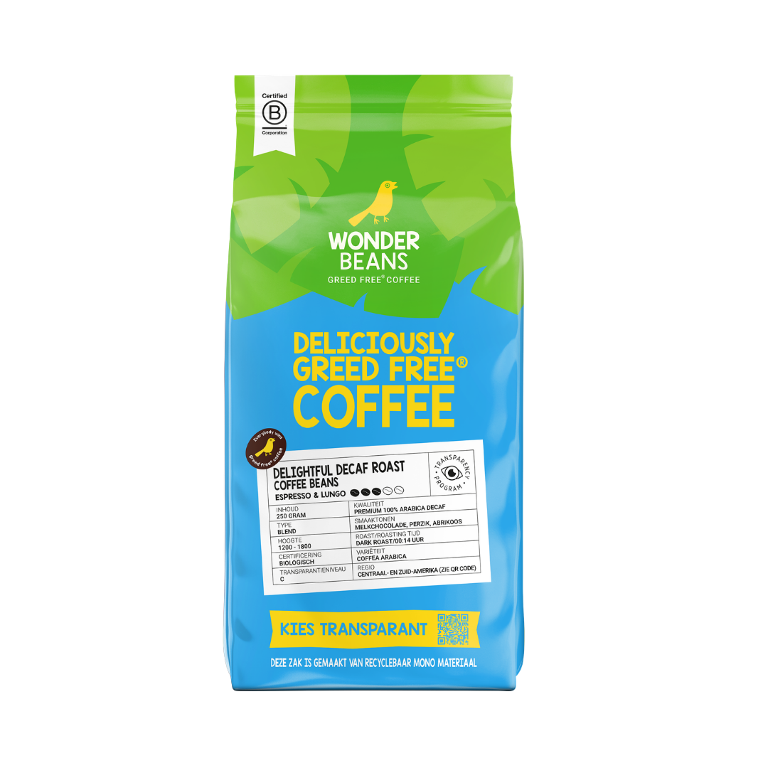 Koffiebonen - Delightful Decaf - 250 gram